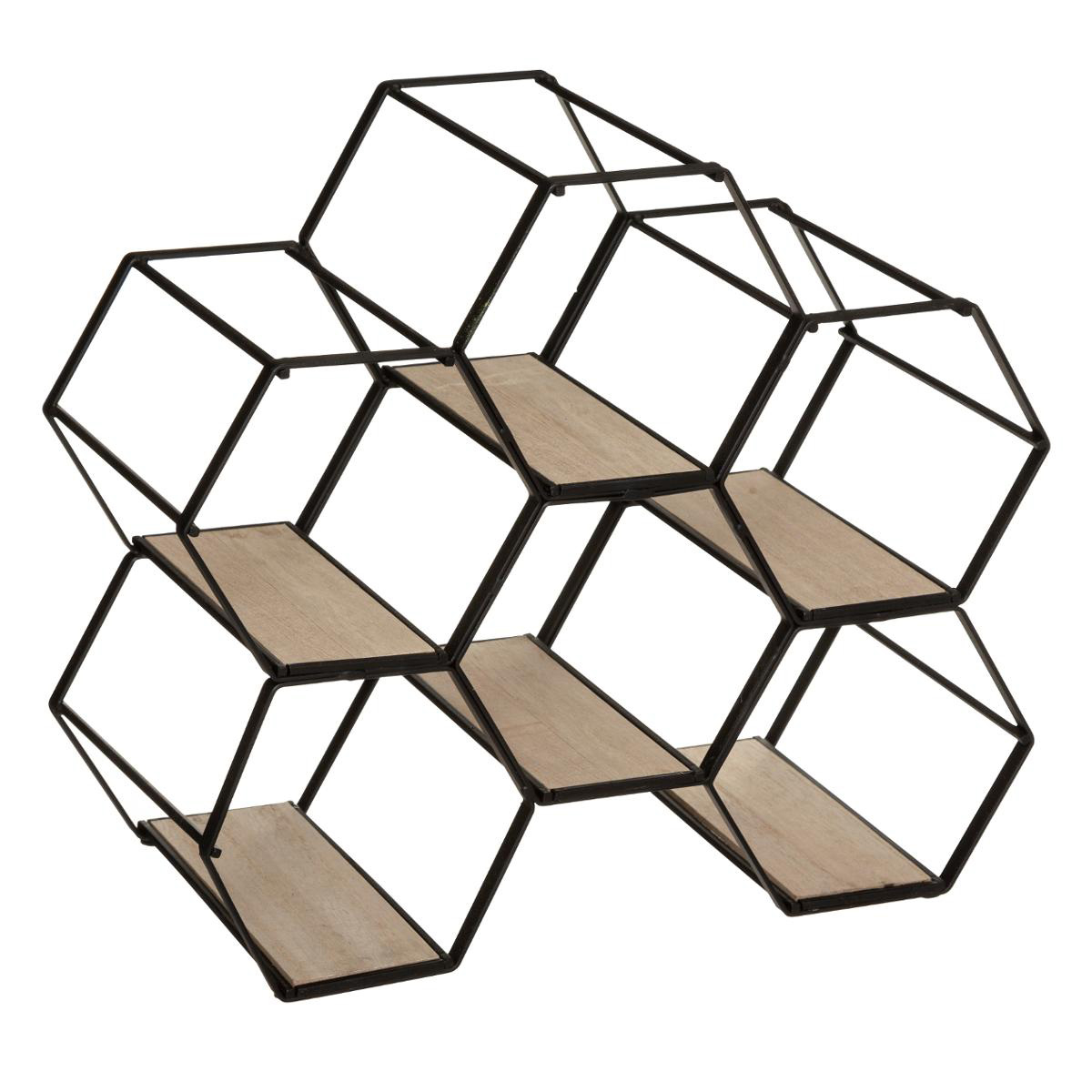Μπουκαλοθήκη 6 Θέσεων (26X15X29 5) A-S Hexa 173416 Όσα Αγαπήσατε Περισσότερο Μόλις Ξαναήρθαν - Είναι Πάλι Εδώ τα Διακοσμητικά Που Spitishop