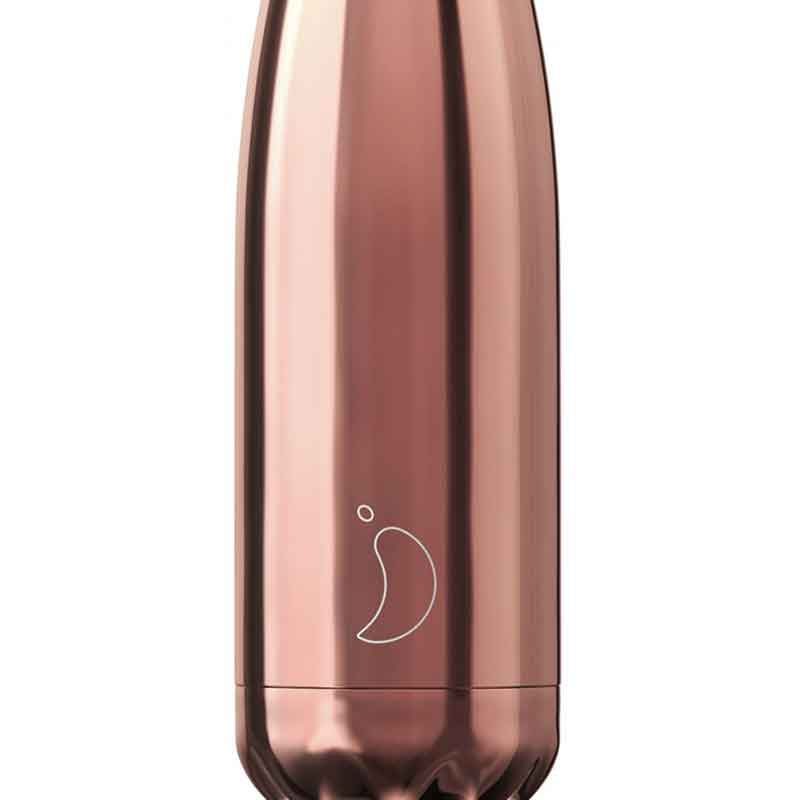 Μπουκάλι Θερμός 500Ml Chilly&Apos S Bottle Rose Gold Οργάνωση & Αποθήκευση Μπουκάλια Spitishop