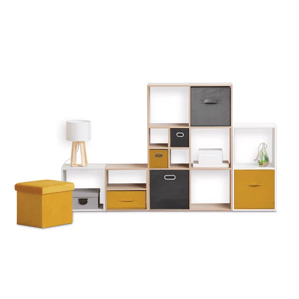 Κουτί Αποθήκευσης (31x31x31) F-V Velvet Storage Yellow 160455D