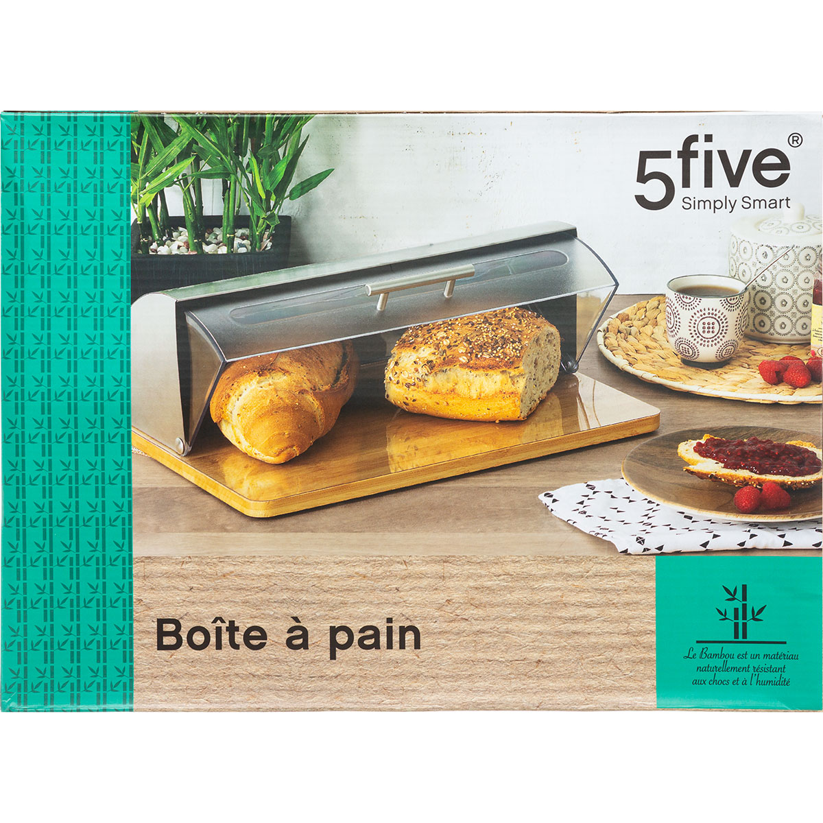 Ψωμιέρα F-V Box Inox Bamboo 103601