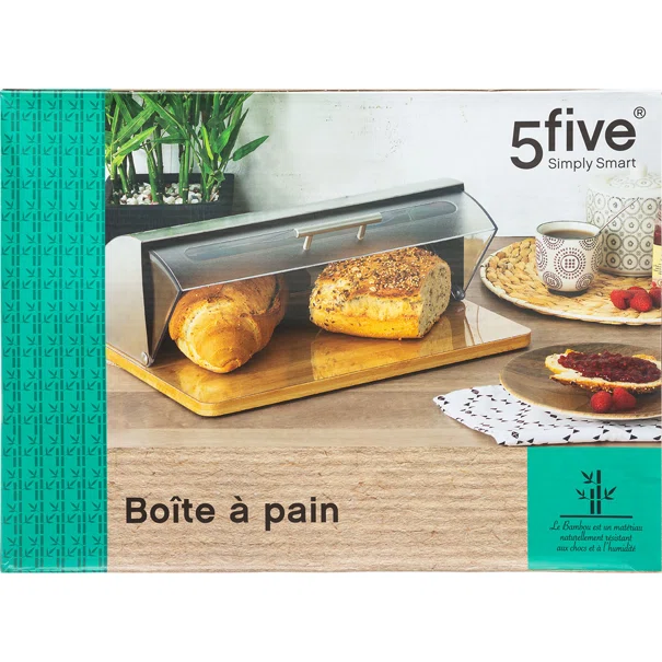 Ψωμιέρα F-V Box Inox Bamboo 103601