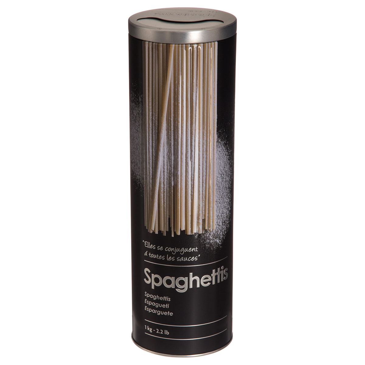 Δοχείο Για Σπαγγέτι 1kg (Φ8.5x27) F-V Embossed Black 136304