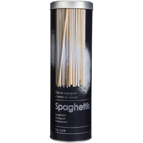 Δοχείο Για Σπαγγέτι 1kg (Φ8.5x27) F-V Embossed Black 136304
