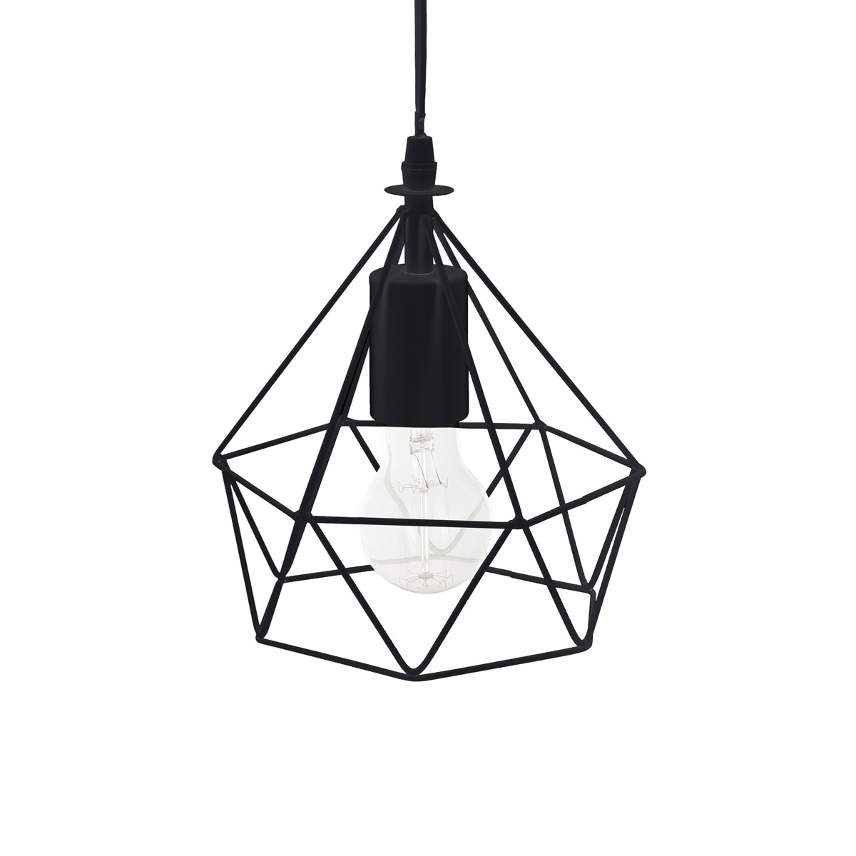 Φωτιστικό Οροφής Μονόφωτο A-S Ida Black 157859