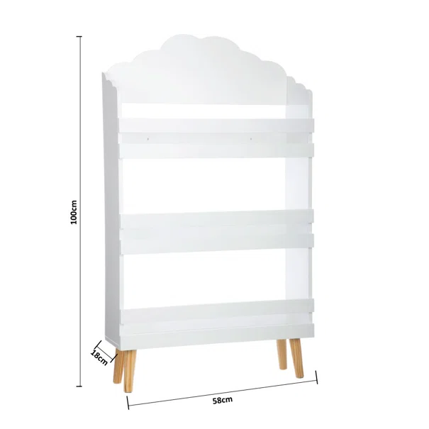 Παιδική Βιβλιοθήκη (58x18x100) A-S Cloud White 127154A