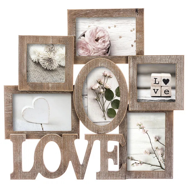 Κορνίζα Τοίχου 6 Θέσεων (42.6x40.5) A-S Love 141234