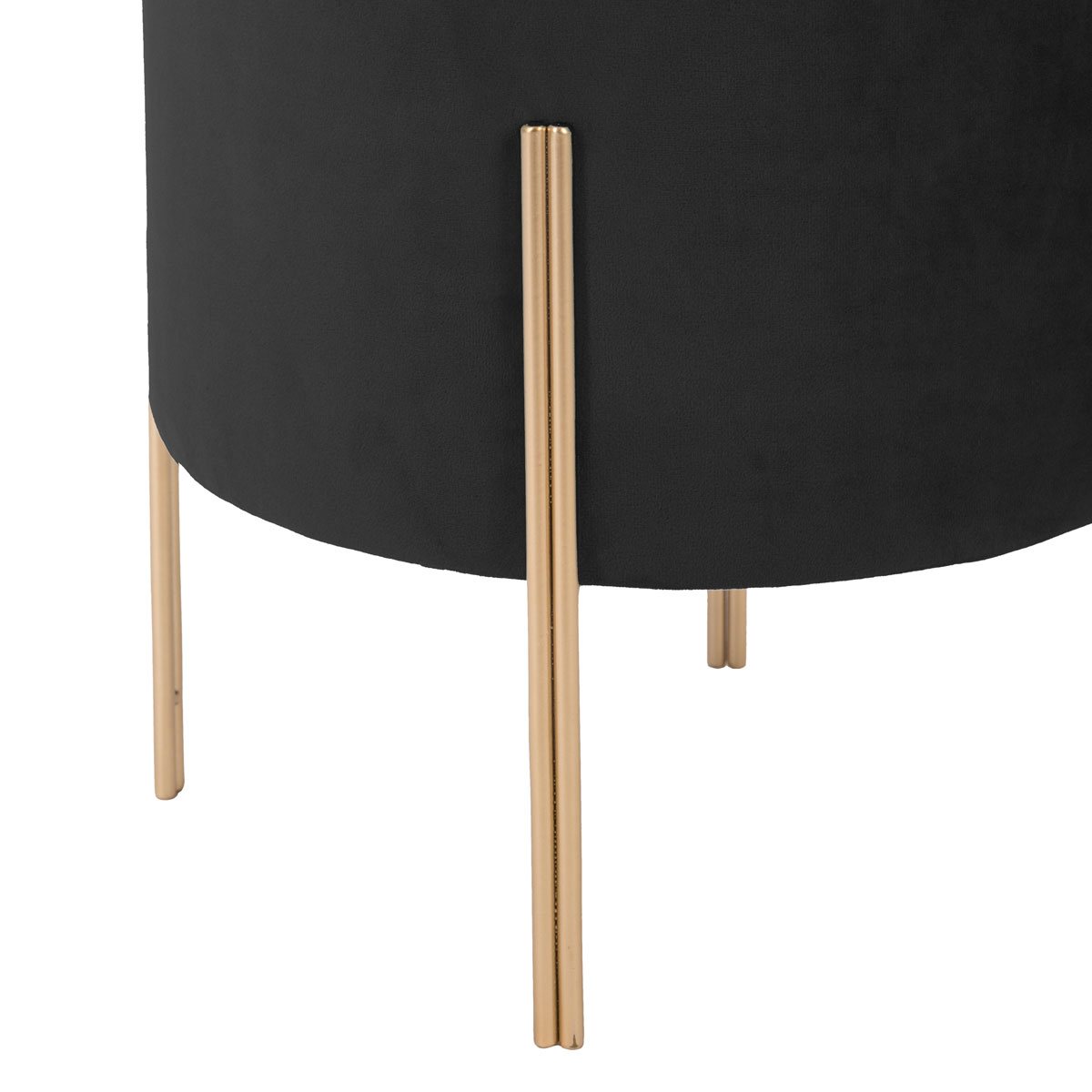 Σκαμπό (Φ33 5X40) A-S Living Black 157171A Έπιπλα Σαλονιού Spitishop