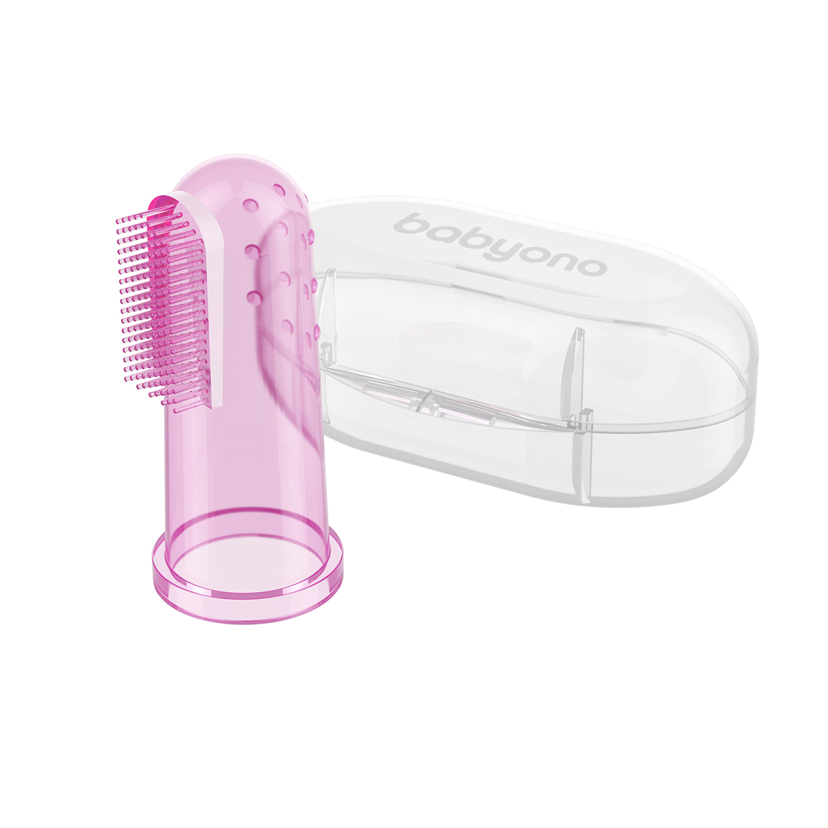 Δαχτυλική Οδοντόβουρτσα Μωρού BabyOno Pink BN723/03