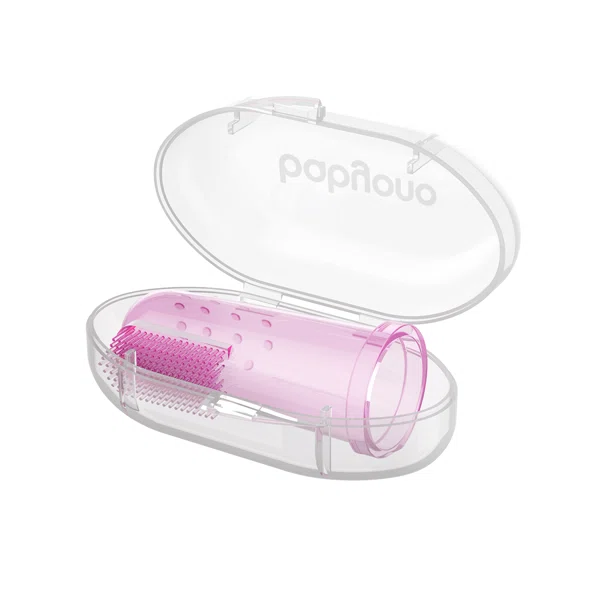 Δαχτυλική Οδοντόβουρτσα Μωρού BabyOno Pink BN723/03