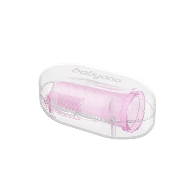 Δαχτυλική Οδοντόβουρτσα Μωρού BabyOno Pink BN723/03