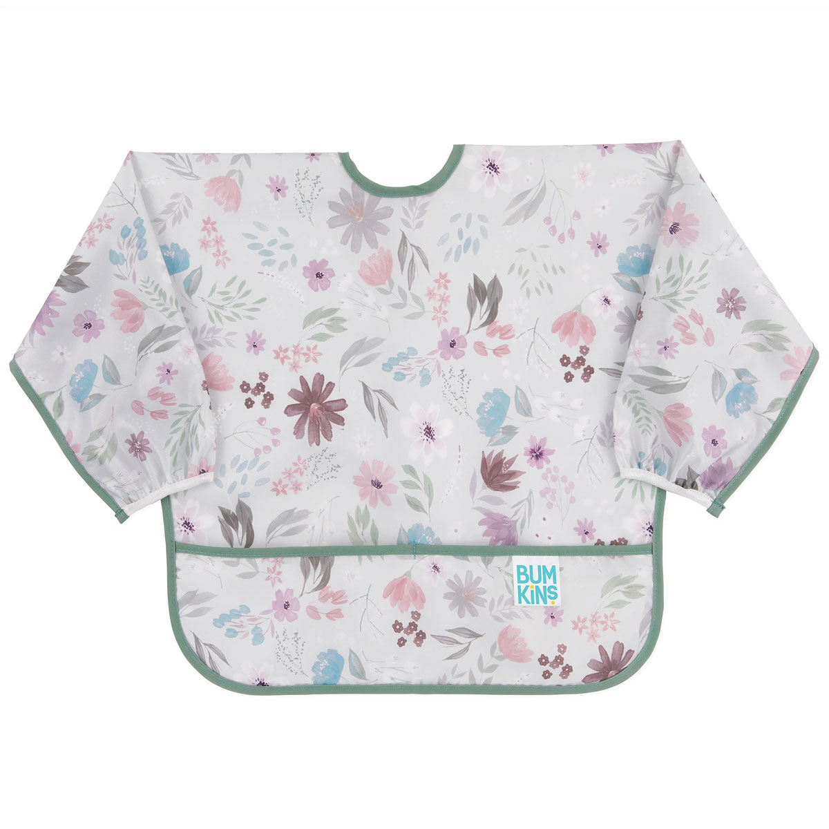 Σαλιάρα Με Μανίκια 6-24 Μηνών (35x33) Bumkins Floral