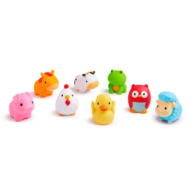 Παιχνίδια Μπάνιου (Σετ 8τμχ) Munchkin Farm Bath Squirts