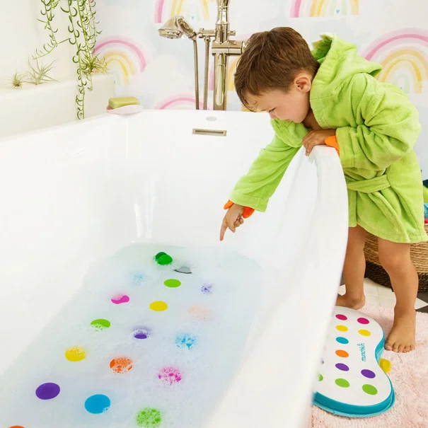 Αντιολισθητικό Πατάκι Μπανιέρας (36x77.5) Munchkin Dandy Dots Bath Mat