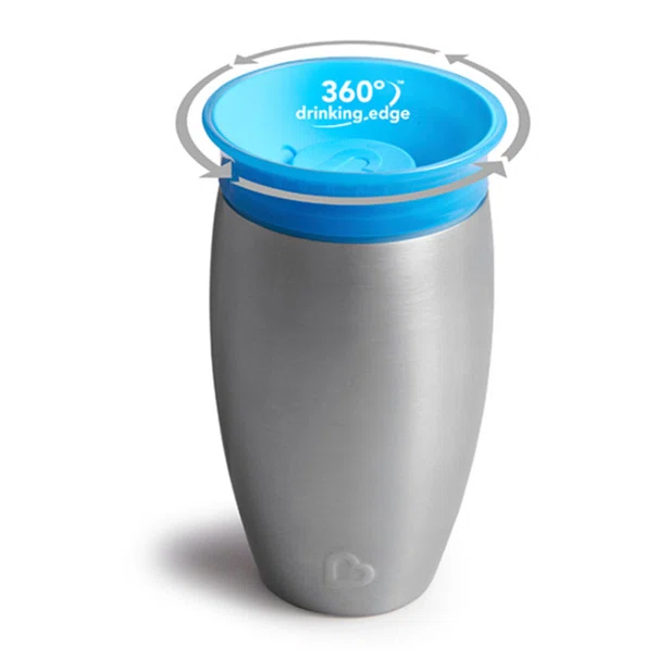 Ποτήρι Εκπαιδευτικό 296ml Munchkin Miracle Stainless Steel Cup Blue