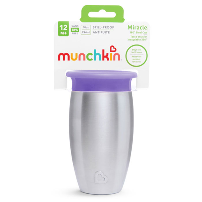 Ποτήρι Εκπαιδευτικό 414Ml Munchkin Tall Miracle Sippy Cup Purple Παιδικά Είδη Φαγητού & Αξεσουάρ Σερβιρίσματος Εκπαίδευσης Spitishop