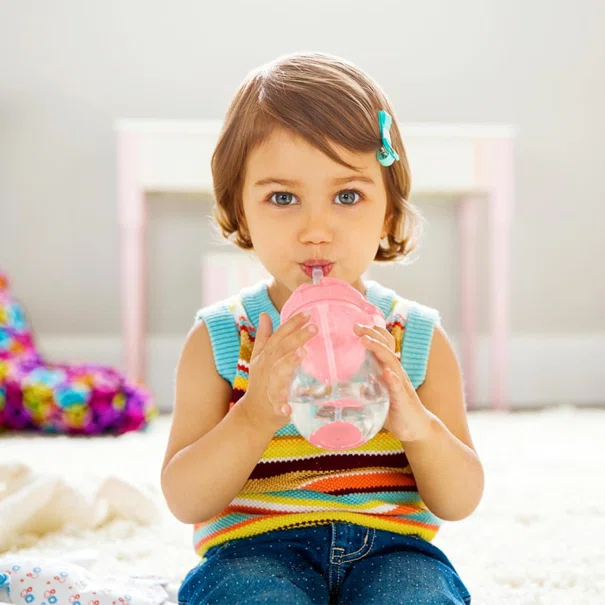 Ποτήρι Εκπαιδευτικό 296ml Με Καλαμάκι Munchkin Tip N Sip Tall Pink