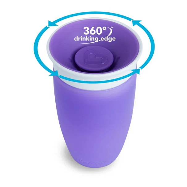 Ποτήρι Εκπαιδευτικό 296ml Munchkin Miracle Sippy Cup Purple
