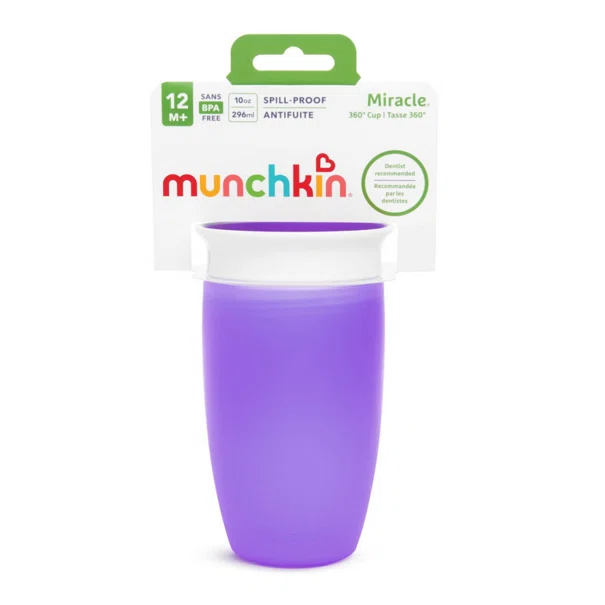 Ποτήρι Εκπαιδευτικό 296ml Munchkin Miracle Sippy Cup Purple