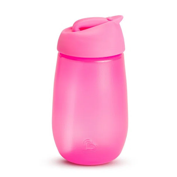 Παγούρι 296ml Με Καλαμάκι Munchkin Simple Clean Straw Cup Pink