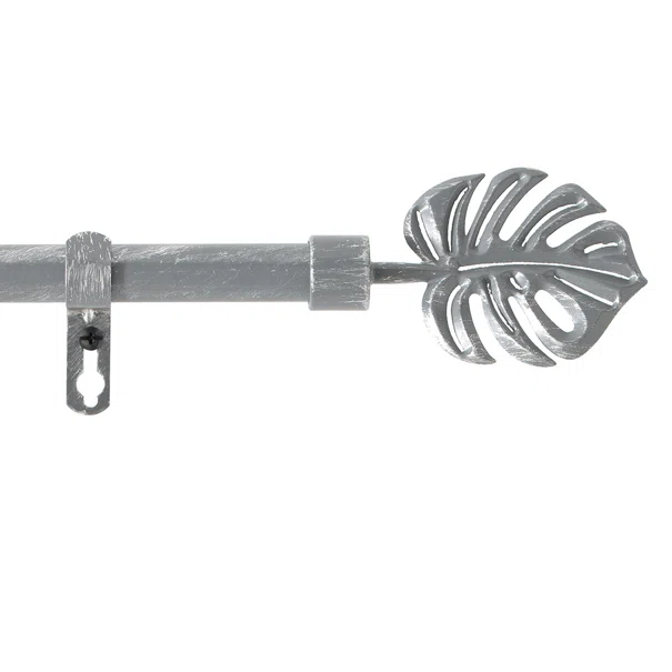 Κουρτινόξυλο Φ19mm Μονό Επεκτεινόμενο 210-380cm Με Άκρα L-C Tropi Gris/Argent 1900500