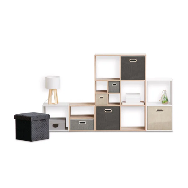 Βιβλιοθήκη Δαπέδου 2 Θέσεων (34.5x32x67.5) F-V Box Mix White 138967C