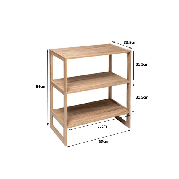 Ραφιέρα Δαπέδου 3 Θέσεων (69x33.5x84) F-V Stackable 181222