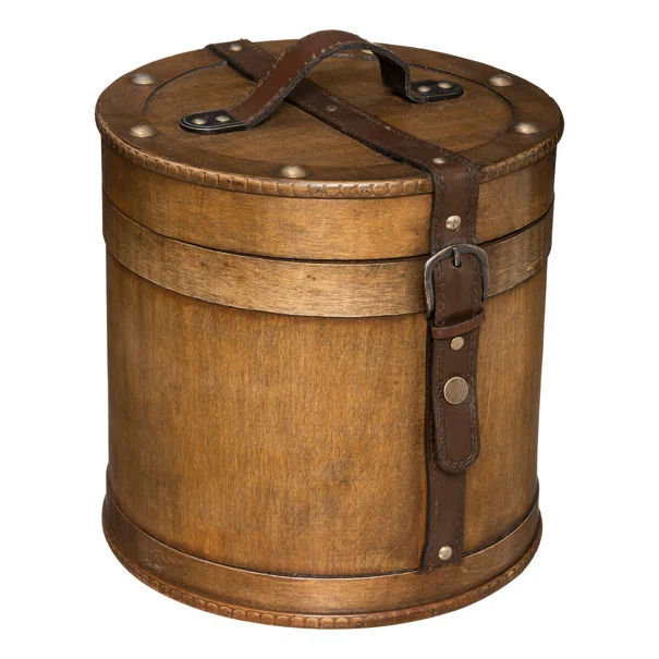 Κουτιά Αποθήκευσης (Σετ 2τμχ) A-S Wooden Round 182352