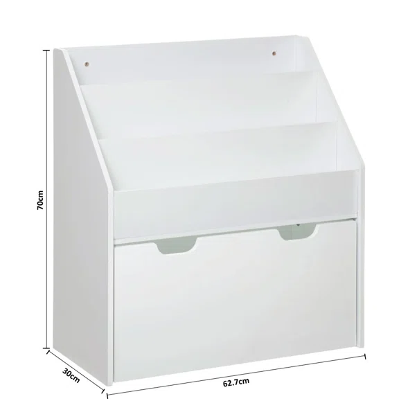 Παιδική Βιβλιοθήκη Με Συρτάρι (62.7x30x70) A-S White 127221C