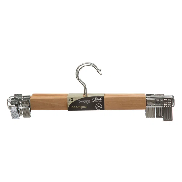 Κρεμάστρες Ρούχων Με Κλιπ (Σετ 3τμχ) F-V Clip Hanger 151518C