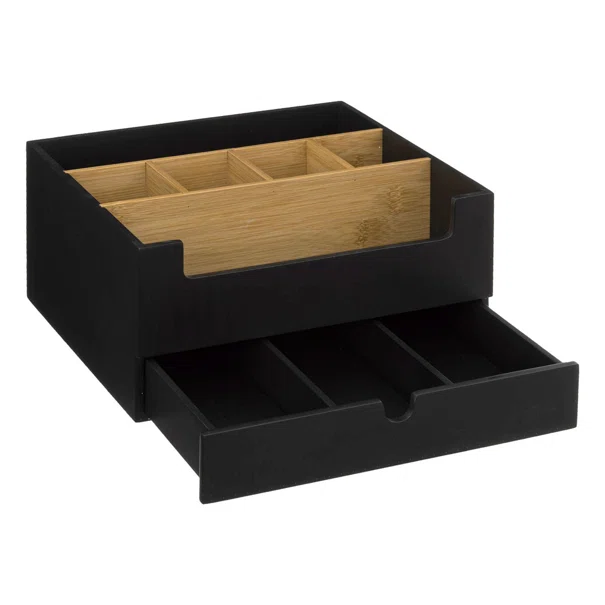 Θήκη Οργάνωσης Με Συρτάρι (26x24x13) F-V Natureo Black 174750B