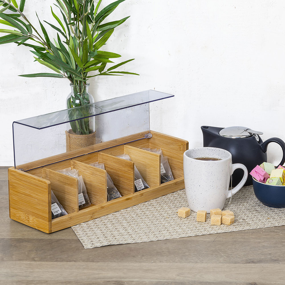 Κουτί για Τσάι (36X11X9 5) F-V Bamboo Cuisine 111635 Οργάνωση & Αποθήκευση Κουζίνας Βάζα - Δοχεία Αποθήκευσης Καφέ Ζάχαρη Spitishop