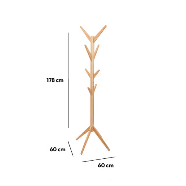 Καλόγερος Ρούχων (Φ60X178) F-V Bamboo 181340 Έπιπλα Εισόδου Καλόγεροι Spitishop