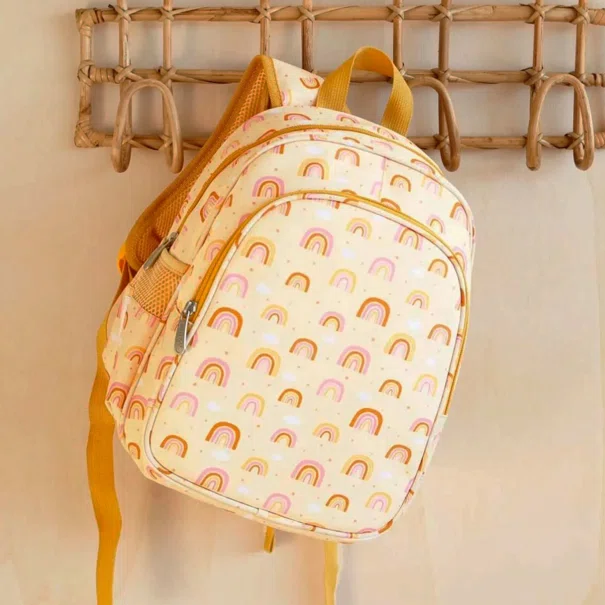 Σχολική Τσάντα Νηπιαγωγείου Με Ισοθερμική Θήκη (27x19x32) Α Little Lovely Company Rainbows BPRAPI51