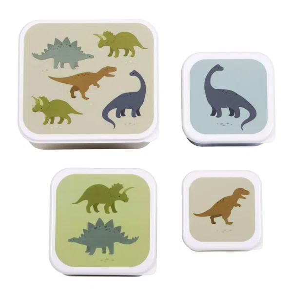 Φαγητοδοχεία (Σετ 4τμχ) Α Little Lovely Company Dinosaurs SBSEDI38