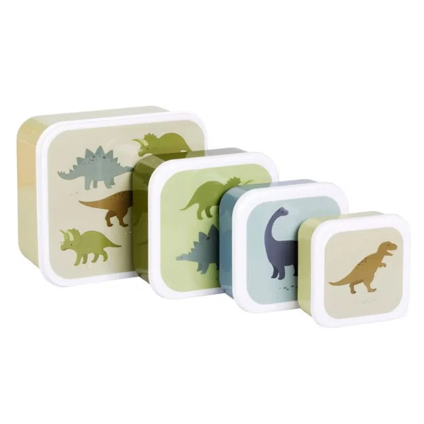Φαγητοδοχεία (Σετ 4τμχ) Α Little Lovely Company Dinosaurs SBSEDI38