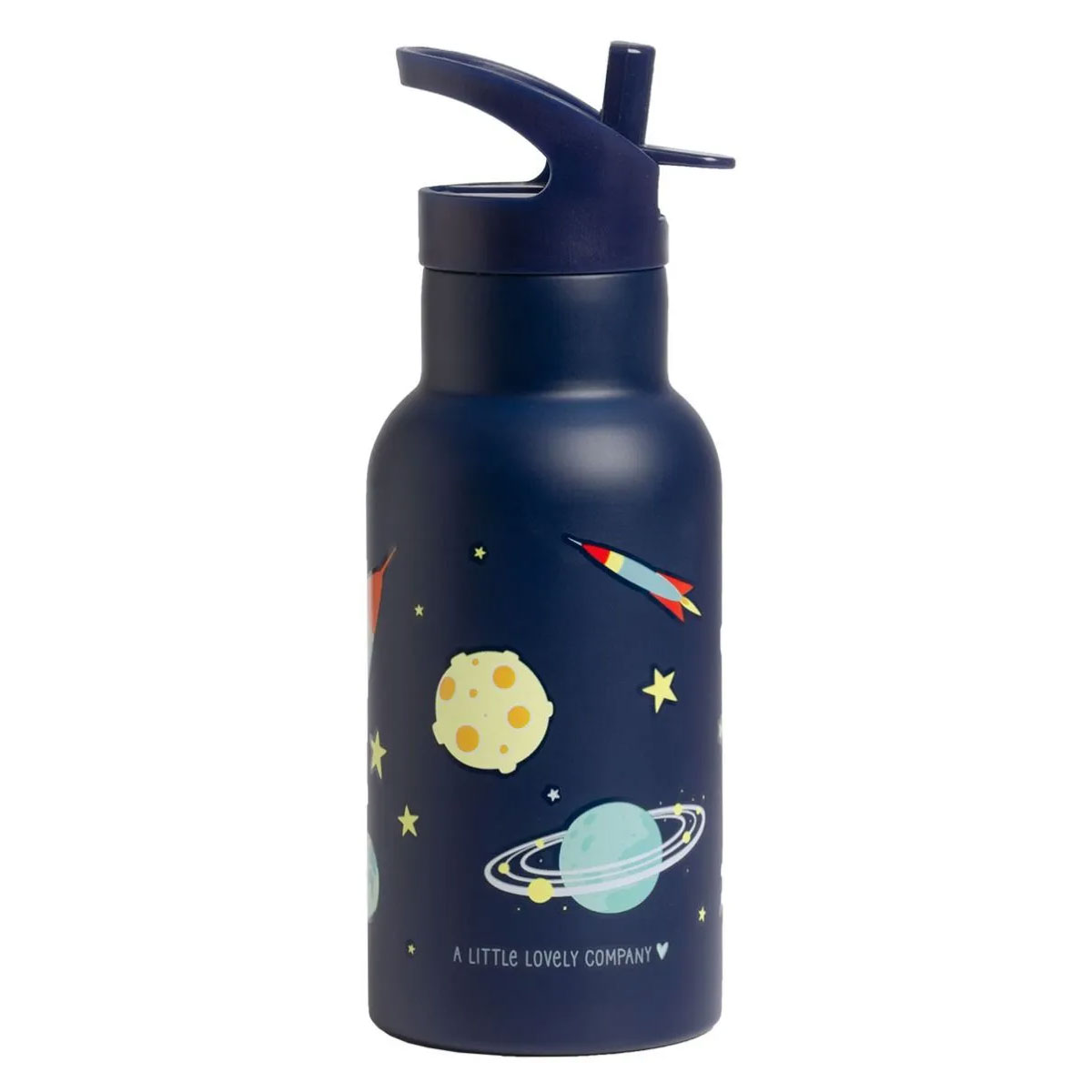 Παγούρι - Θερμός 350Ml με Καλαμάκι Α Little Lovely Company Space Dbsssp39 Παιδικά Είδη Φαγητού & Αξεσουάρ Σερβιρίσματος Παγούρια Spitishop