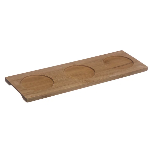 Ορντεβιέρα Σερβιρίσματος 3 Θέσεων (9.7x6x30) S-D White Bamboo 160510