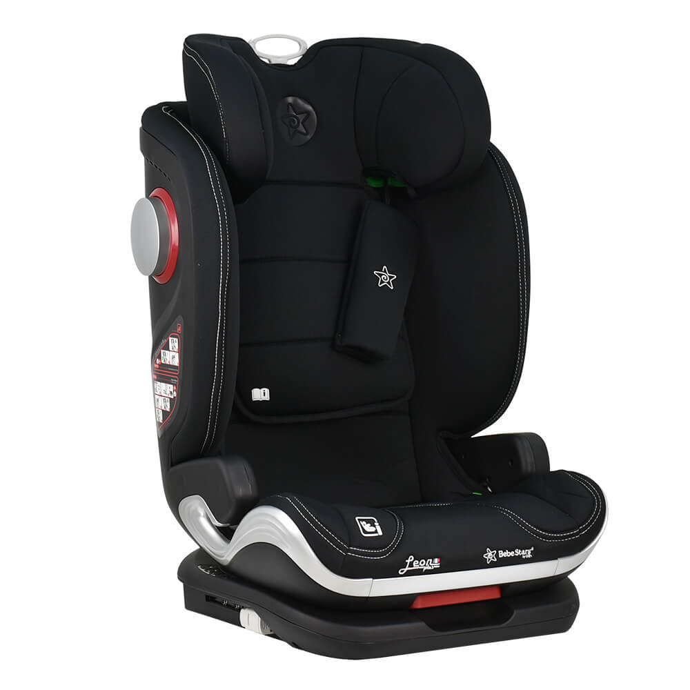 Κάθισμα Αυτοκινήτου ISOfix (100-150εκ. Ύψος) Bebe Stars Leon Plus i-Size Black 944-188