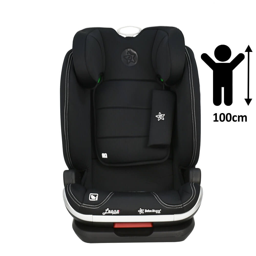 Κάθισμα Αυτοκινήτου ISOfix (100-150εκ. Ύψος) Bebe Stars Leon Plus i-Size Black 944-188