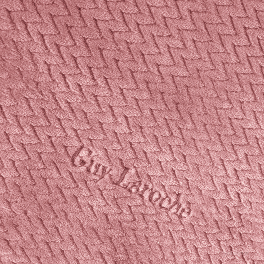 Κουβέρτα Fleece Μονή (160X220) Guy Laroche Rombus Coral Λευκά Είδη Κρεβατοκάμαρας Κουβέρτες Μονές Spitishop