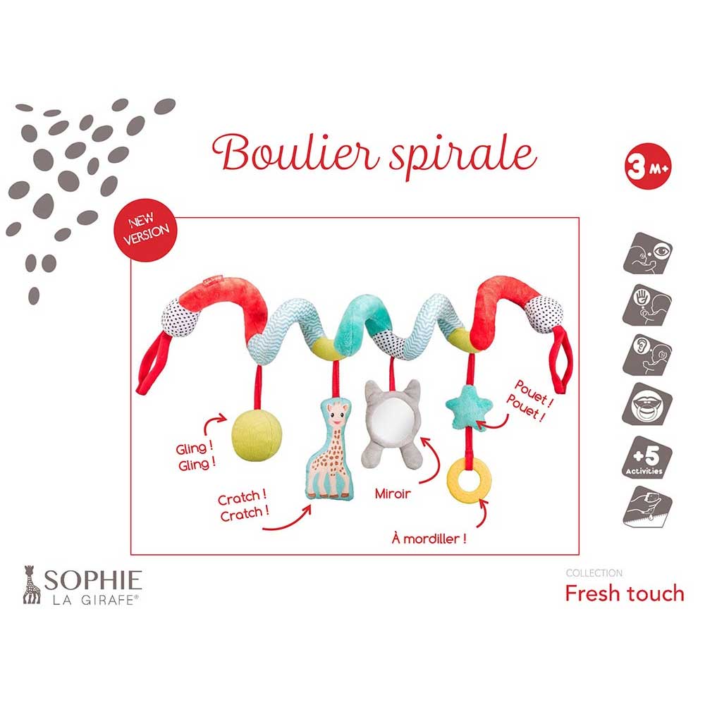 Σπιράλ Παιχνίδι Δραστηριότητας Sophie The Giraffe Activity Spiral S230831 Παιχνίδια Βρεφικά για Μωρά 0 - 6 Μηνών Spitishop
