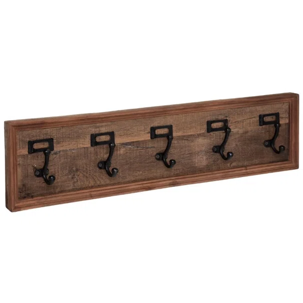 Κρεμάστρα Τοίχου Ραττάν 10 Θέσεων (82.5x3.5x20.7) A-S Wood 179473