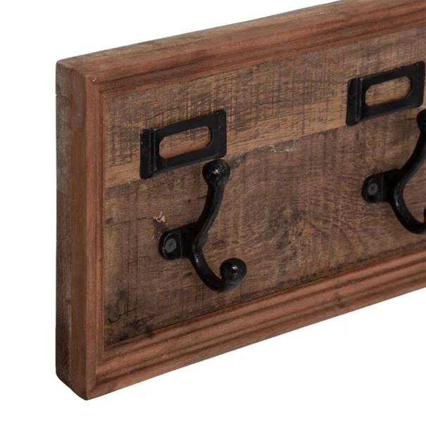Κρεμάστρα Τοίχου Ραττάν 10 Θέσεων (82.5x3.5x20.7) A-S Wood 179473