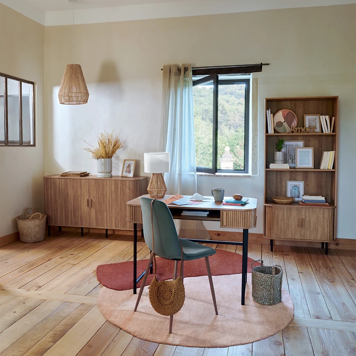 Πορτατίφ A-S Lila Natural 186399 Φωτιστικά Επιτραπέζια Spitishop