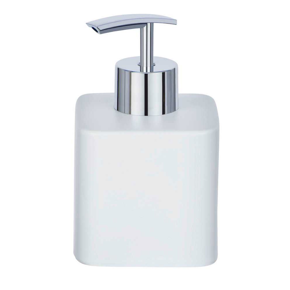 Dispenser Μπάνιου 290Ml (7 5X8 5X13) Wenko Hexa White Matt 23234100 Μπάνιο Αξεσουάρ Spitishop