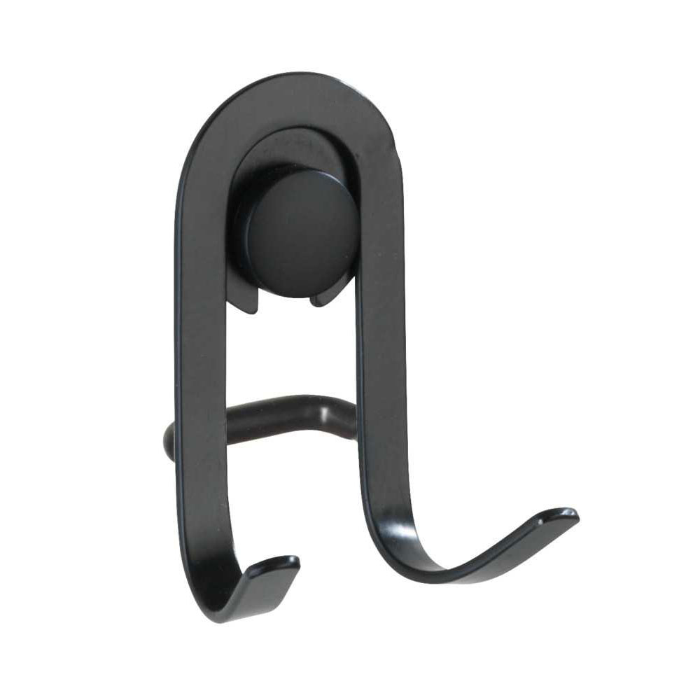 Κρεμαστράκια Τοίχου (Σετ 2Τμχ) Wenko Classic Plus Black 23873100 Οργάνωση & Αποθήκευση Κρεμάστρες Γαντζάκια - Spitishop