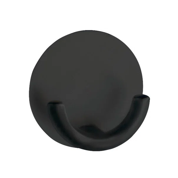 Κρεμαστράκι Αυτοκόλλητο (Φ5.5x2.5) Wenko Rondo Black 54850100