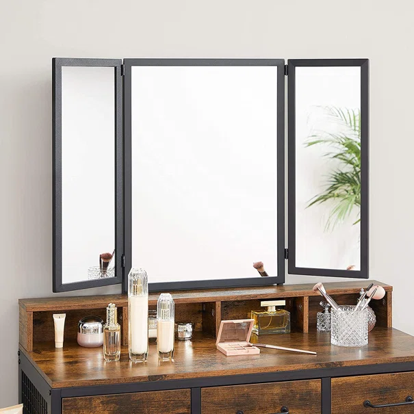 Μπουντουάρ Με Καθρέφτη & Σκαμπό (90x40x141) Vasagle RVT004B01V2