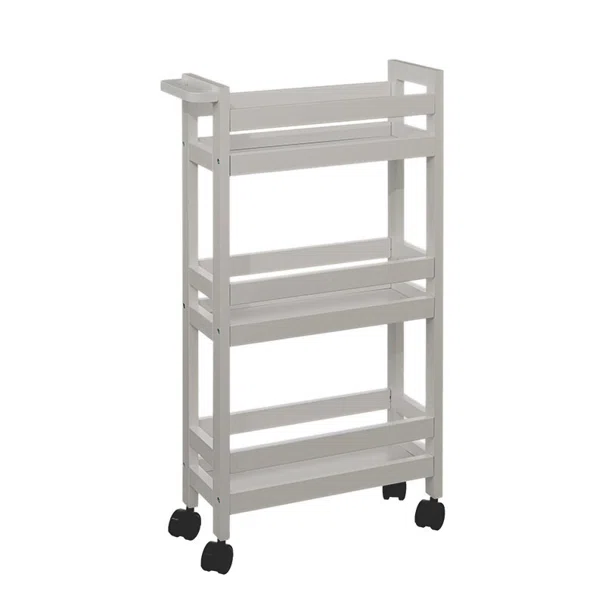 Τρόλεϊ/Ραφιέρα 3 Θέσεων (40x15.5x75) F-V Wheels Trolley Naturel 174762O