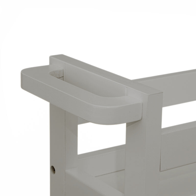Τρόλεϊ/Ραφιέρα 3 Θέσεων (40x15.5x75) F-V Wheels Trolley Naturel 174762O